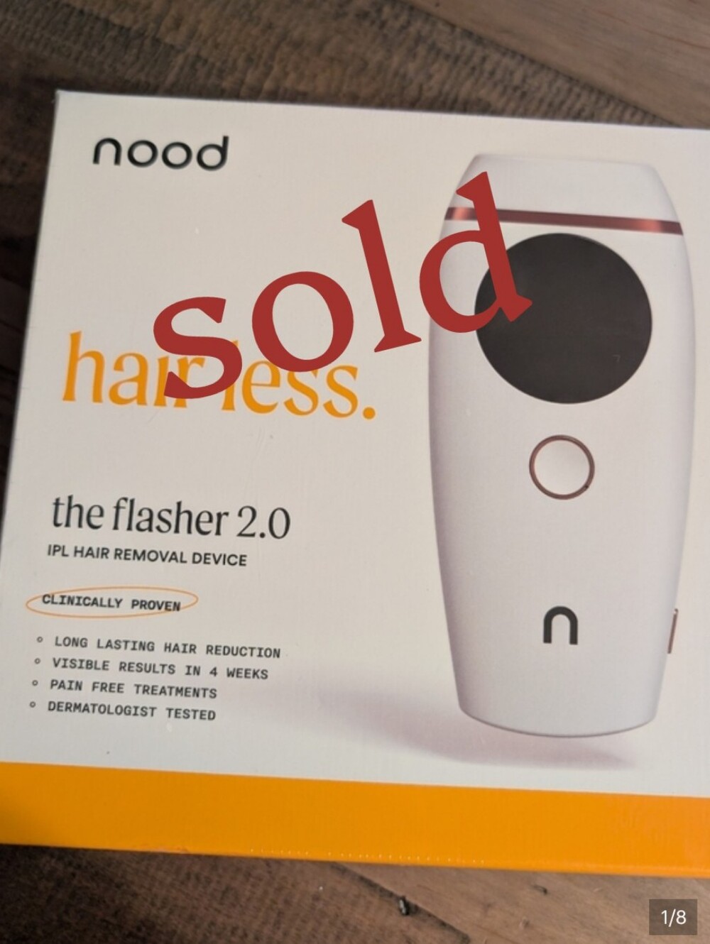 New Sealed  Nood The Flasher 2.0 IPL Permanent Hair Removal: Whole Body